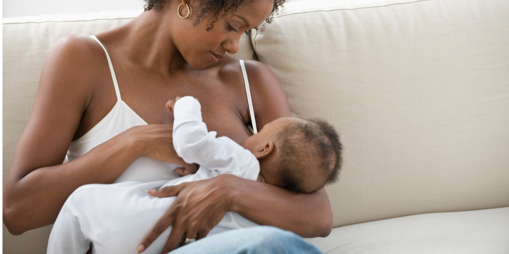 mother breastfeeding her son